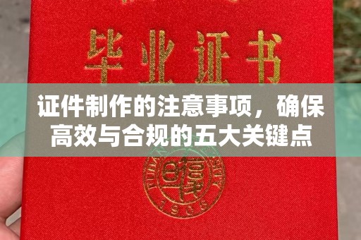 林内证件制作的注意事项，确保高效与合规的五大关键点